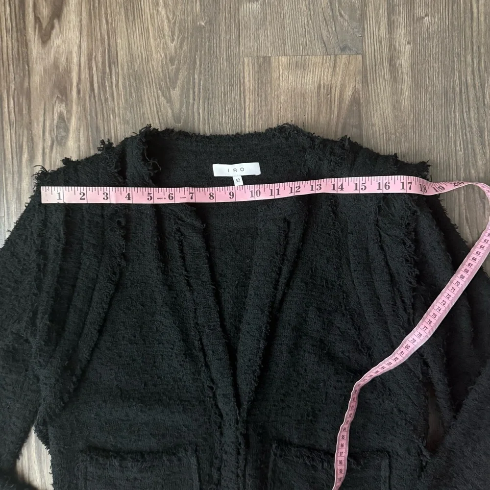 IRO Black Fringe Luxurious Black Jacket - Picture 9 of 13